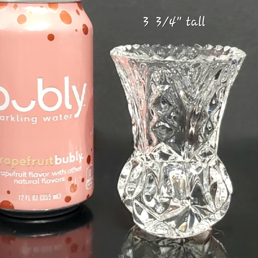Lead Crystal Princess House 3 3/4" Bud Base Toothpick Holder